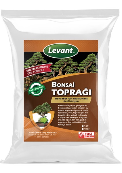 Bonsai Toprağı 5 lt Yüksek Verim