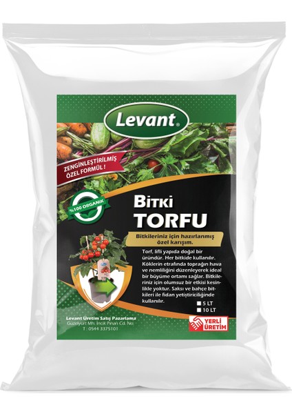 Bitki Torfu 5 lt Genel Kullanım