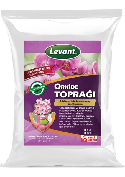 Orkide Toprağı 3 lt Yüksek Verim