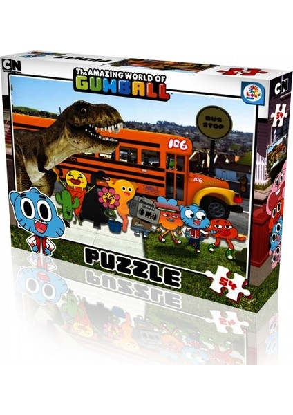 Gumball 54 Parça Kutu Puzzle