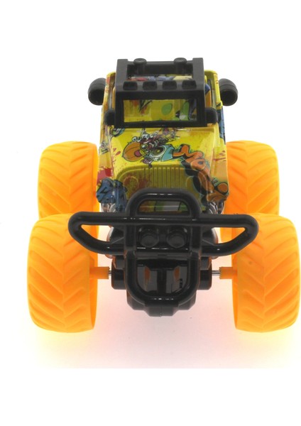 Die Cast Off Road Dev Sarı Teker Araba