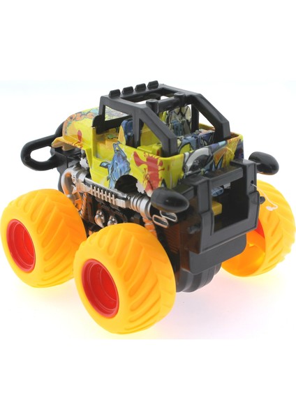 Die Cast Off Road Dev Sarı Teker Araba