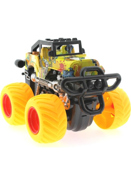 Die Cast Off Road Dev Sarı Teker Araba