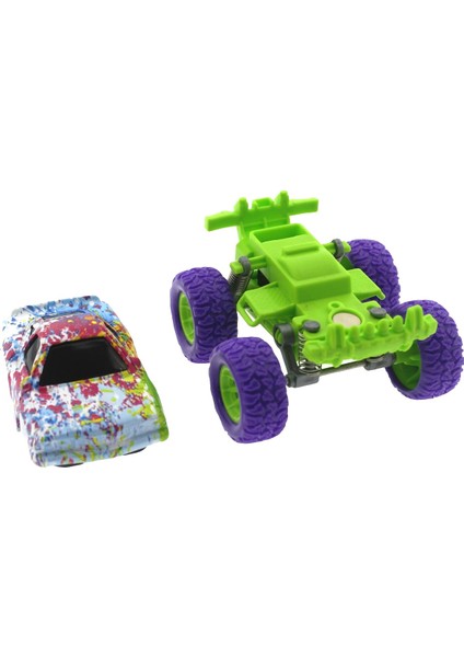 Die Cast Batik Desenli Mor Teker Araba