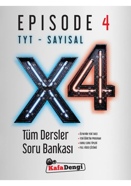 Kafa Dengi Yayınları TYT Sayısal x 4 Tüm Dersler Soru Bankası Episode - 4