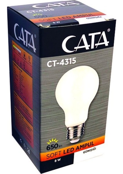 CT-4315 8 W Ledli Glop Ampul Soft Gün Işığı