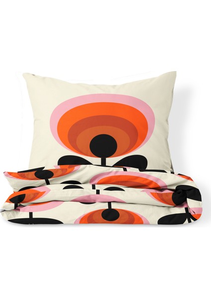 Retro Flora Çift Kişilik Nevresim Takimi fiyatları