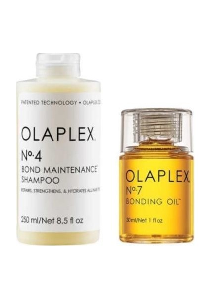 Olaplex No:4 Bakım Şampuan 250 ml - No: 7 Bakım Yağı 30 ml