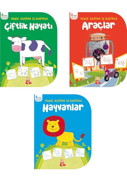 Minik Ressamlar İş Başında (3 Kitap)