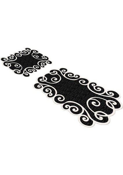 Alanur Stil Özel Kesim Yıkanabilir Kaymaz Taban 2'li Paspas Seti Klozet Takımı ST210109SY modelleri