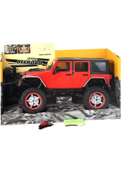 Birlik Oyuncak Rock Crawler 1:18 Şarjlı 2.4ghz 4x4 Jeep Kırmızı