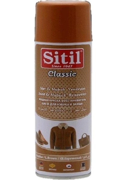 Süet & Nubuk Sprey Boya Açık Kahve 250 ml