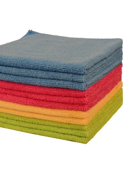 Mikrofiber Ekonomik Genel Temizlik Bezi 35 x 35 cm 32 gr 4'lü indirimleri