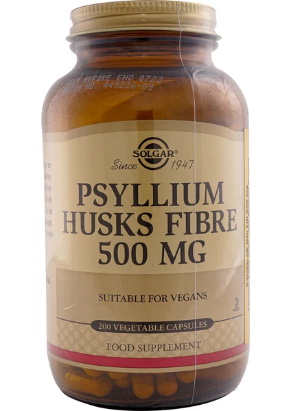 Psyllium Husks Fibre 500Mg 200 Kapsül