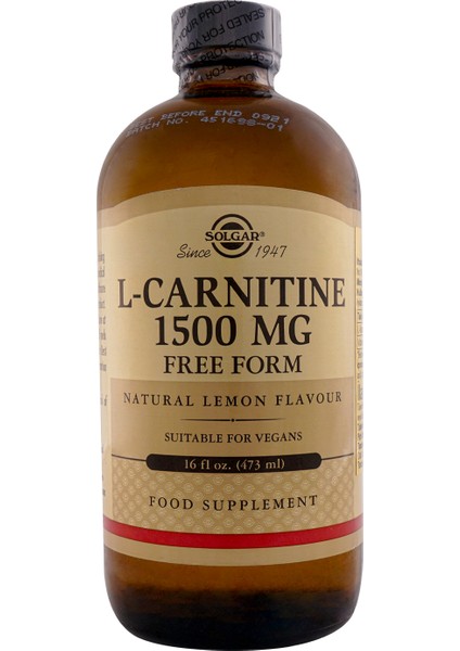 L-Carnitine 1500 Mg 473 Ml