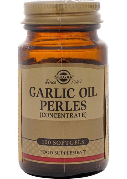 Garlic Oil Perles 100 Kapsül