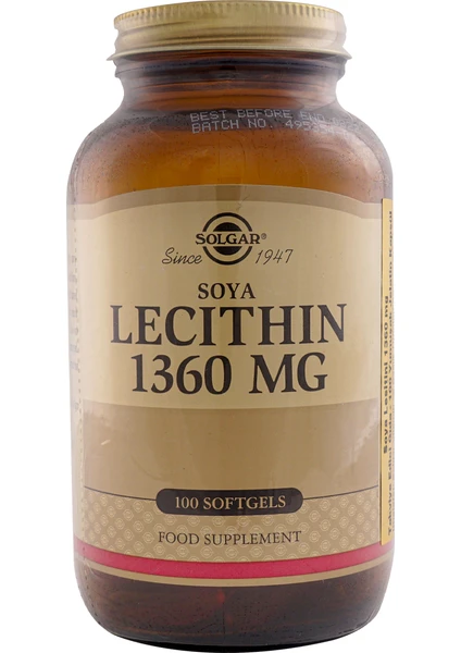 Lecithin 1360 Mg 100 Kapsül