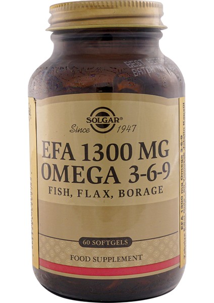 Omega 3-6-9 Efa 1300 Mg 60 Kapsül