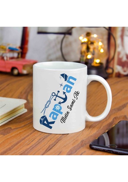 İsme Özel Kaptan Temalı Kupa Bardak modelleri