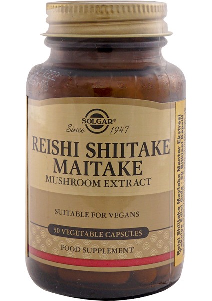 Reishi Shiitake Maitake Mushroom Extract 50 Kapsül