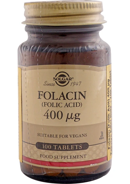 Folic Acid 400 mcg 100 Tablet