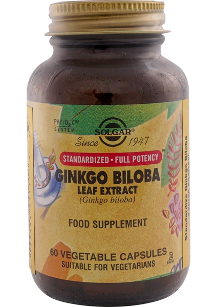 Ginkgo Biloba Leaf Extract 60 Kapsül