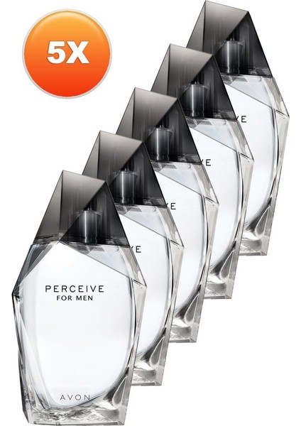 Perceive Erkek Parfüm Edt 100 Ml. Beşli Set