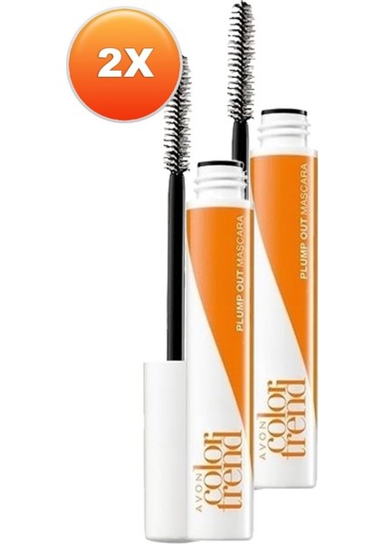 Color Trend Hello! Plump Lashes Siyah Maskara Ikili Set
