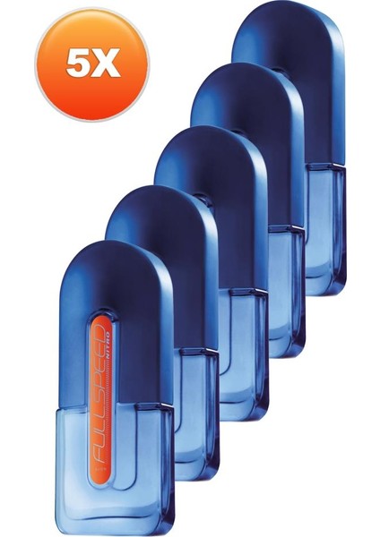 Full Speed Nitro Erkek Parfüm Edt 75 Ml. Beşli Set