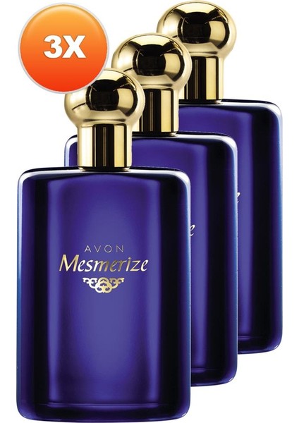 Mesmerize Erkek Parfüm Edt 100 Ml. Üçlü Set