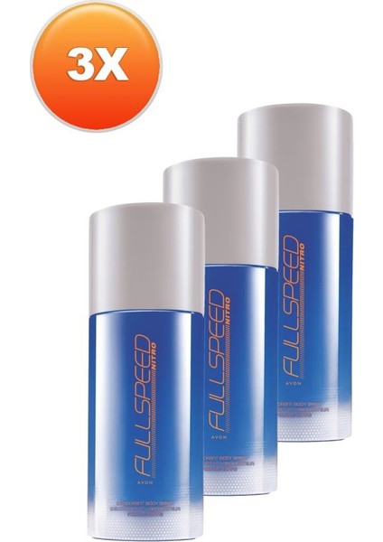 Full Speed Nitro Erkek Deodorant Üçlü Set