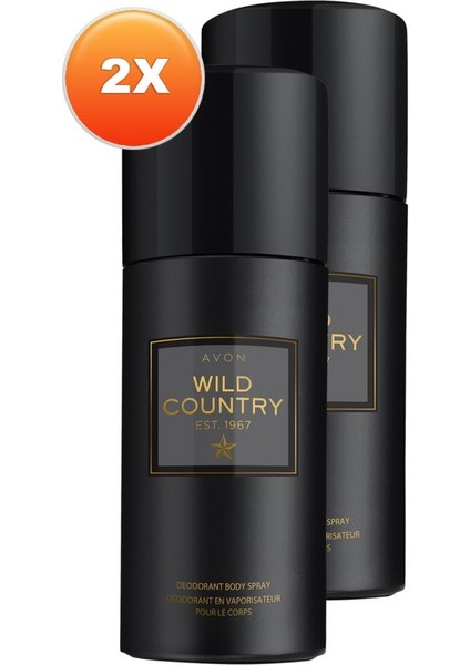 Wild Country Erkek Sprey Deodorant 150 Ml. Ikili Set