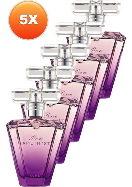 Rare Amethyst Kadın Parfüm Edp 50 Ml. Beşli Set
