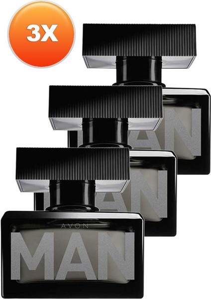 Man Erkek Parfüm Edt 75 Ml. Üçlü Set