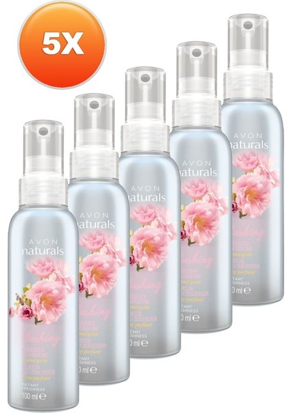 Naturals Kiraz Çiçeği Özlü Kadın Vücut Spreyi Beşli Set