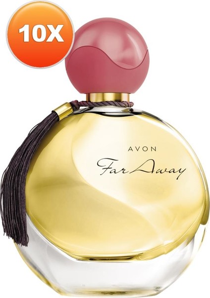 Far Away Kadın Parfüm Edp 50 Ml. Onlu Set