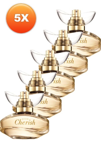 Cherish Kadın Parfüm Edp 50 Ml. Beşli Set