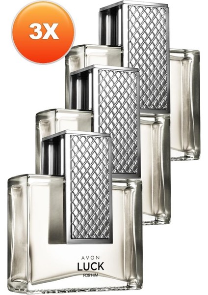 Luck Erkek Parfüm Edt 75 Ml. Üçlü Set