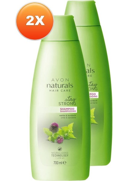 Naturals Isırgan Burdock Otu Özlü Şampuan 700 ml 2'li Set