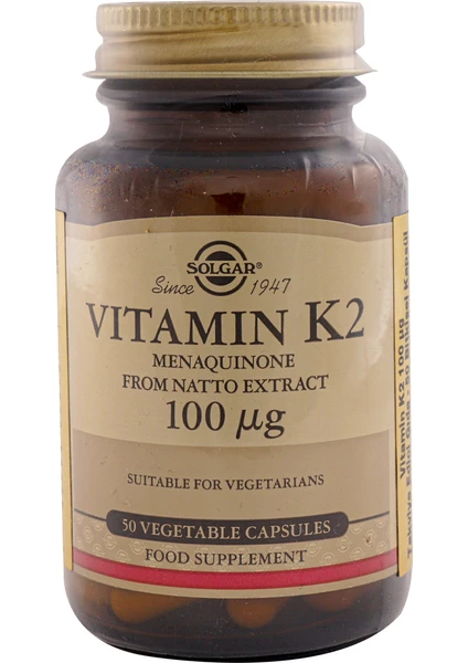 Vitamin K2 100 Mcg 50 Kapsül