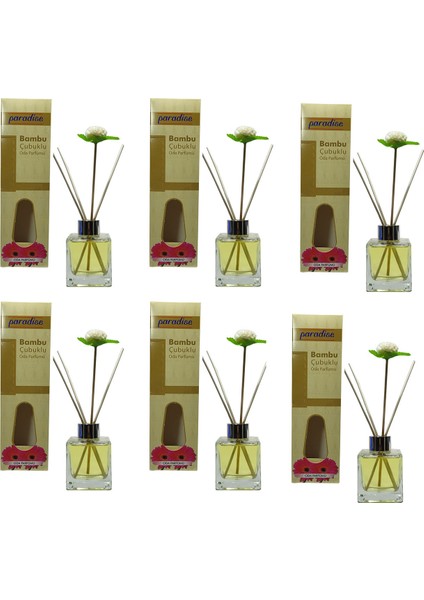 Bambu Oda Parfümü 100 ml Farklı Koku 6'lı