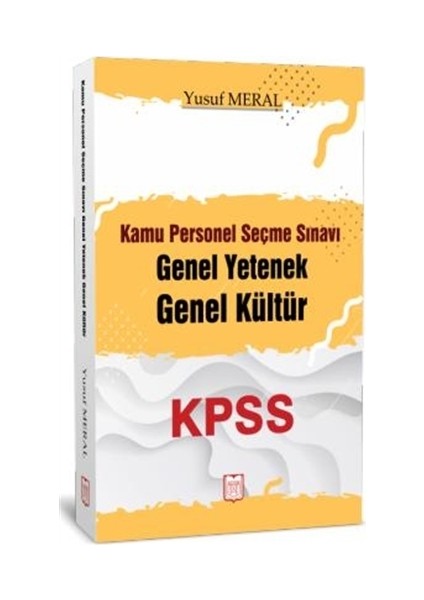 Kpss Kamu Personel Seçme Sınavı Genel Yetenek Genel Kültür - Yusuf Meral