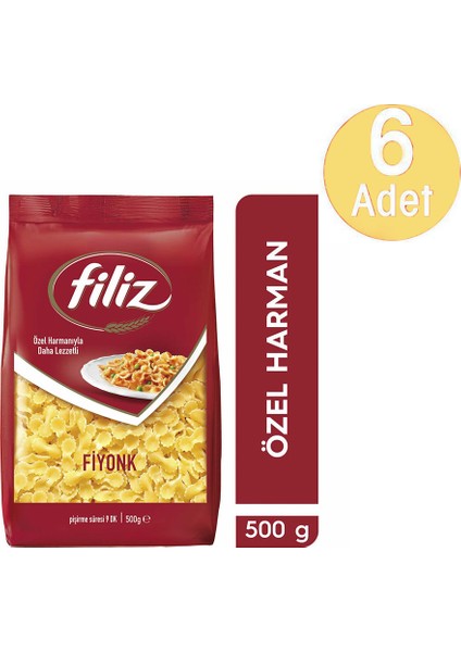 Fiyonk Makarna 500 gr 6 Adet