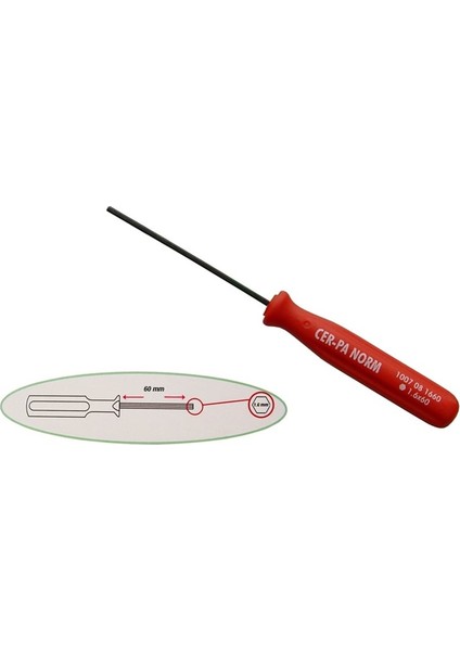 1.6mm Overlok Alyan Tornavida