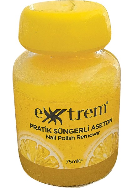 Pratik Süngerli Aseton Limon Kokulu 75 ml