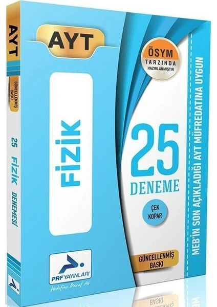 Prf Yayınları AYT Fizik Özel 25 Deneme