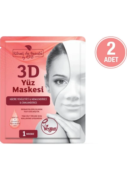 Rituel De Beaute  ve Canlandırıcı 3D Maske