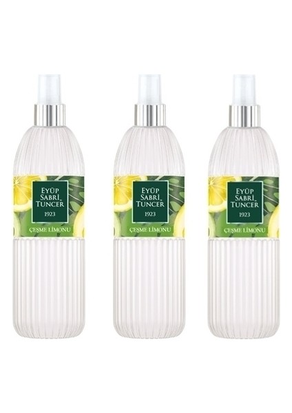 Çeşme Limonu 150 ml Sprey Kolonya - Pet Şişe 3 Adet