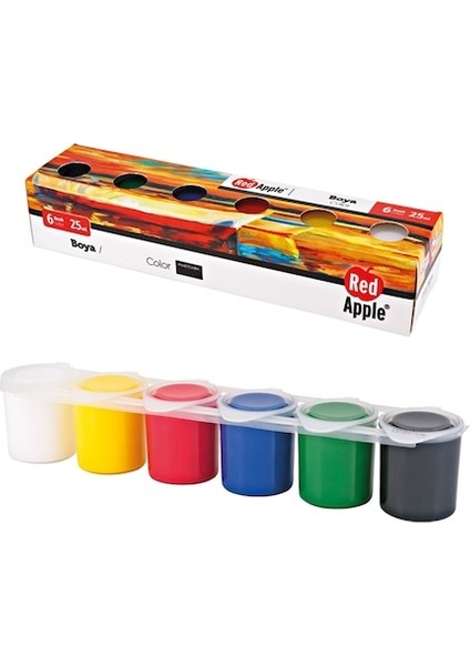 Renkli Taş Boyası 25 ml 6'lı