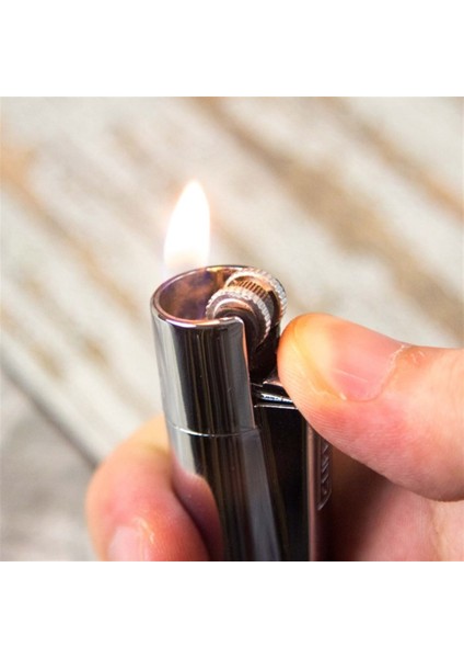 Clipper Isme Özel Metal Çakmak Parlak Metalik